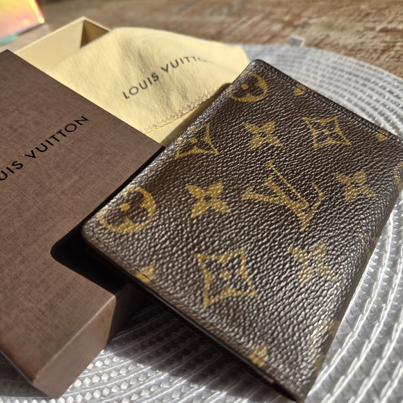 Louis Vuitton Brown and Gold Monogram Wallet